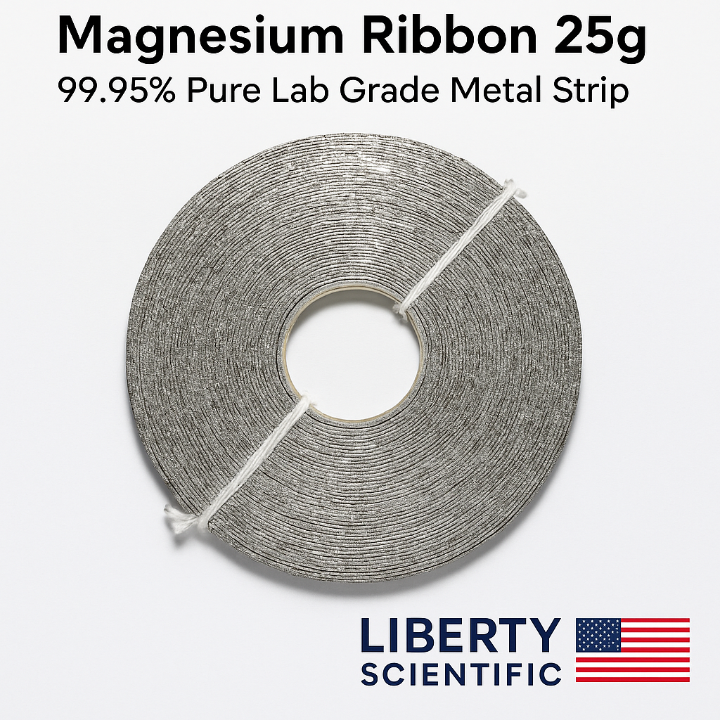 Magnesium Ribbon 25g 99.95% Pure Lab Grade Metal Strip