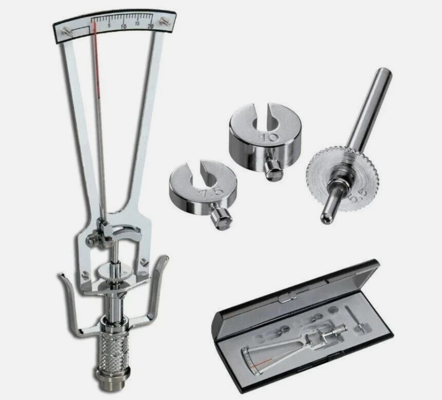 Schiotz Tonometer Original with 3 Weights & Plunge | Ophthalmology Equipment