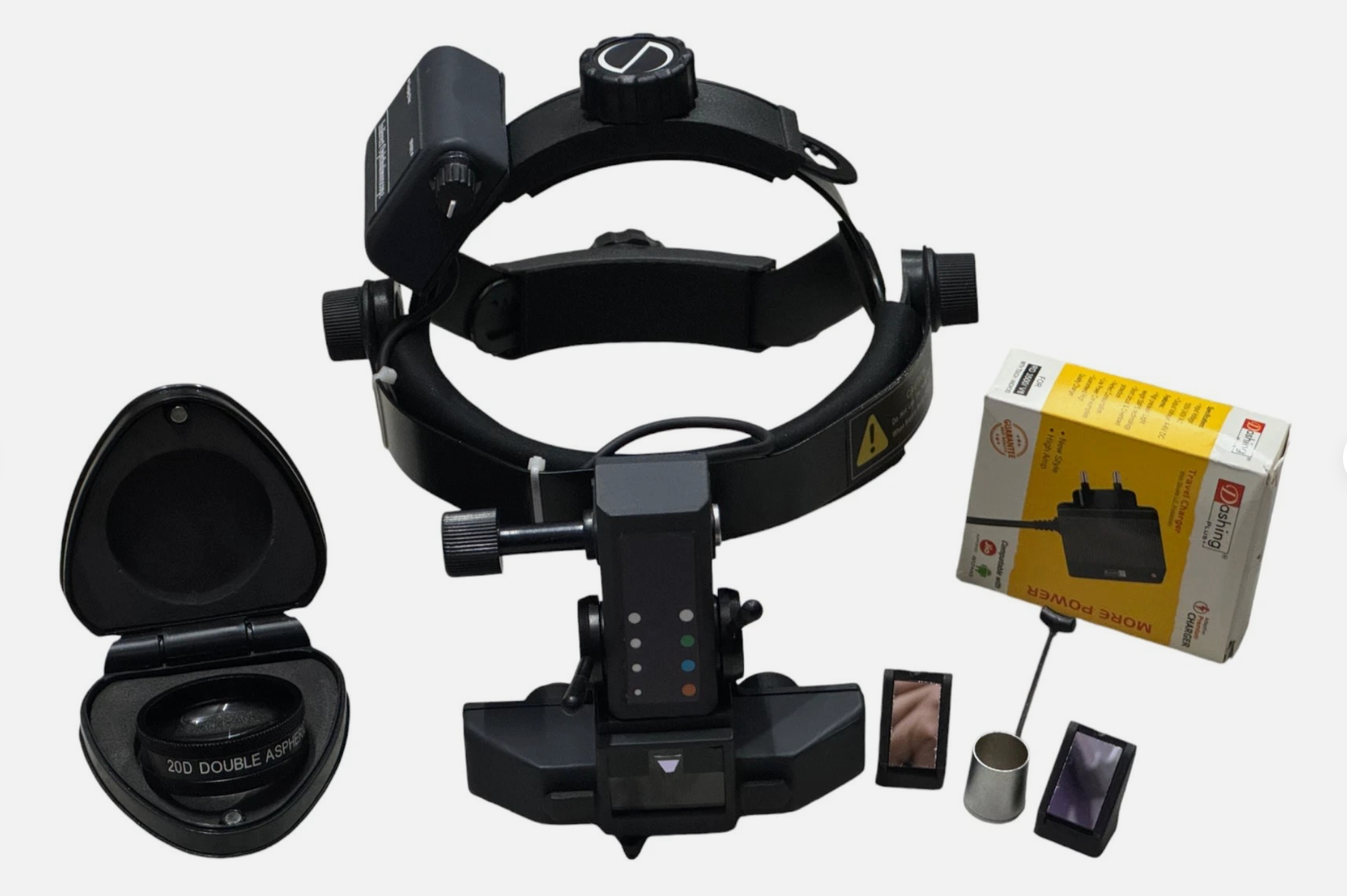 Wireless Rechargeable Binocular Indirect Ophthalmoscope with 20 D Lens