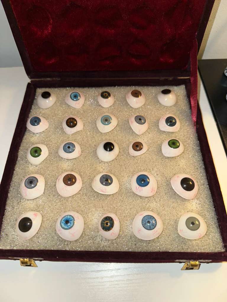 50 pc mix Human Prosthetic Eyes all different Size SHIP from USA Fall 2025 stock