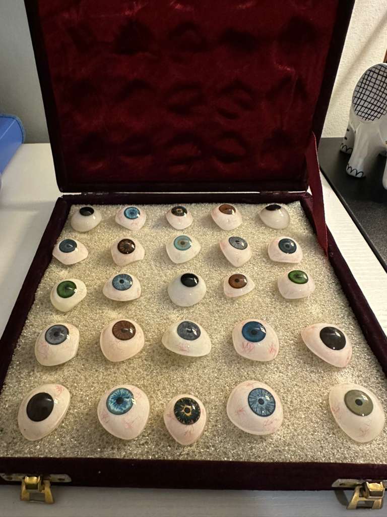 50 pc mix Human Prosthetic Eyes all different Size SHIP from USA Fall 2025 stock