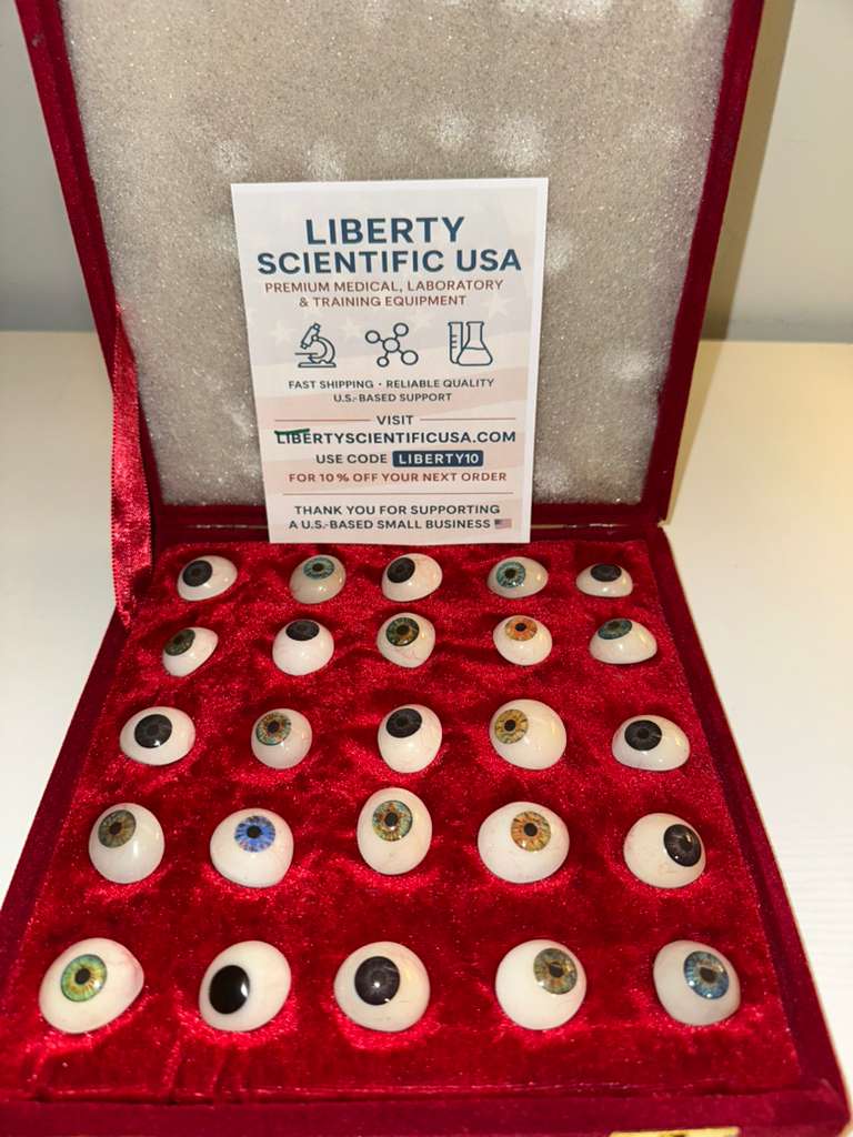 50 pc mix Human Prosthetic Eyes all different Size SHIP from USA Fall 2025 stock