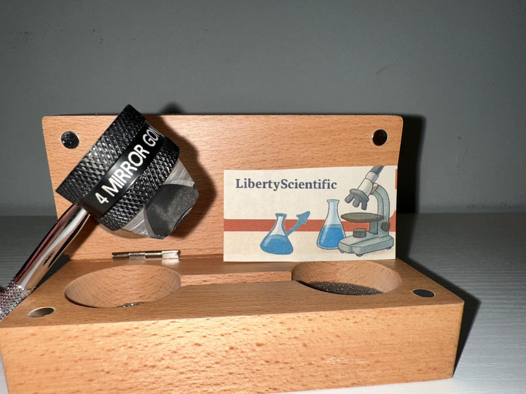 4 Mirror Gonio lens with Handle & Wooden case | Ophthalmology