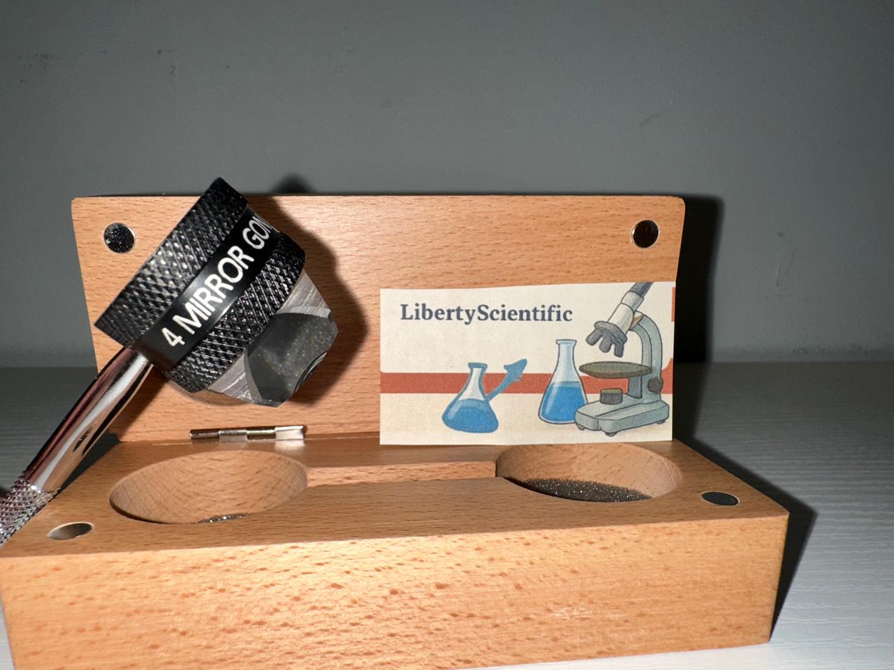 4 Mirror Gonio lens with Handle & Wooden case | Ophthalmology