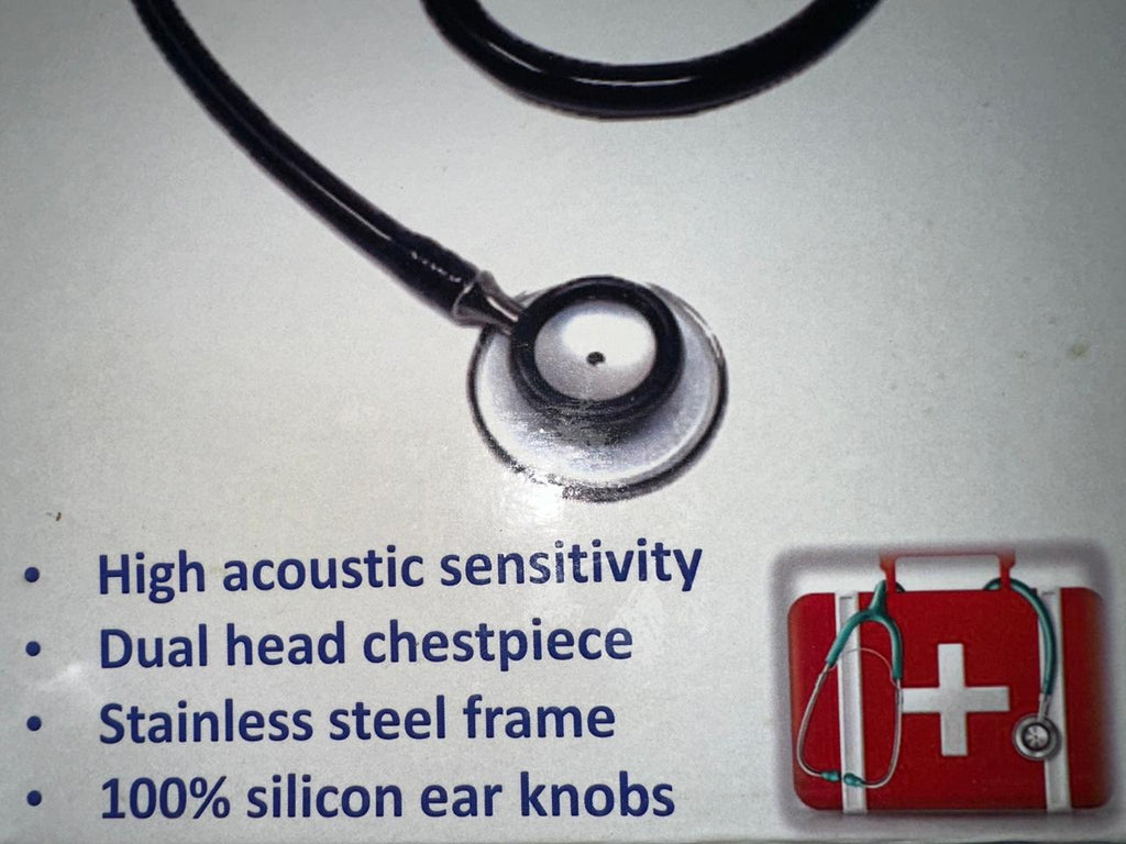 Super Diamond Deluxe Teaching Stethoscope Dual Head High Acoustic Sensitivity | USA