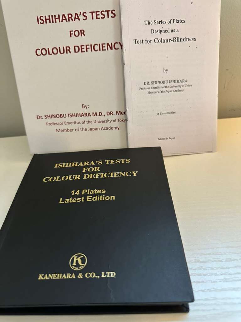 14 PLATES ISHIHARA TEST BOOK OPTOMETRY & COLOR BLINDNENESS | Ophthalmology