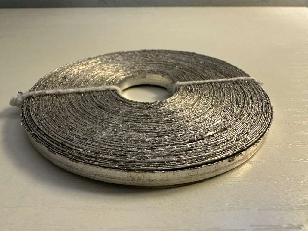 Set of 5 Rolls Magnesium Ribbon 99.95% Pure 25g Each